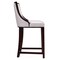 Manhattan Comfort Fifth Ave Counter Stool in Pearl White and Walnut CS012-PW - alternate 4